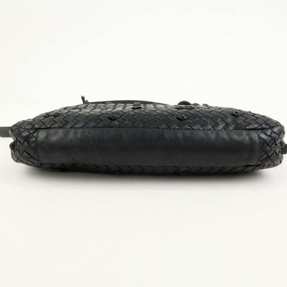 💎✨Beautiful✨💎Authentic BOTTEGA VENETA Intrecciato Shoulder Bag Black - Picture 5 of 15